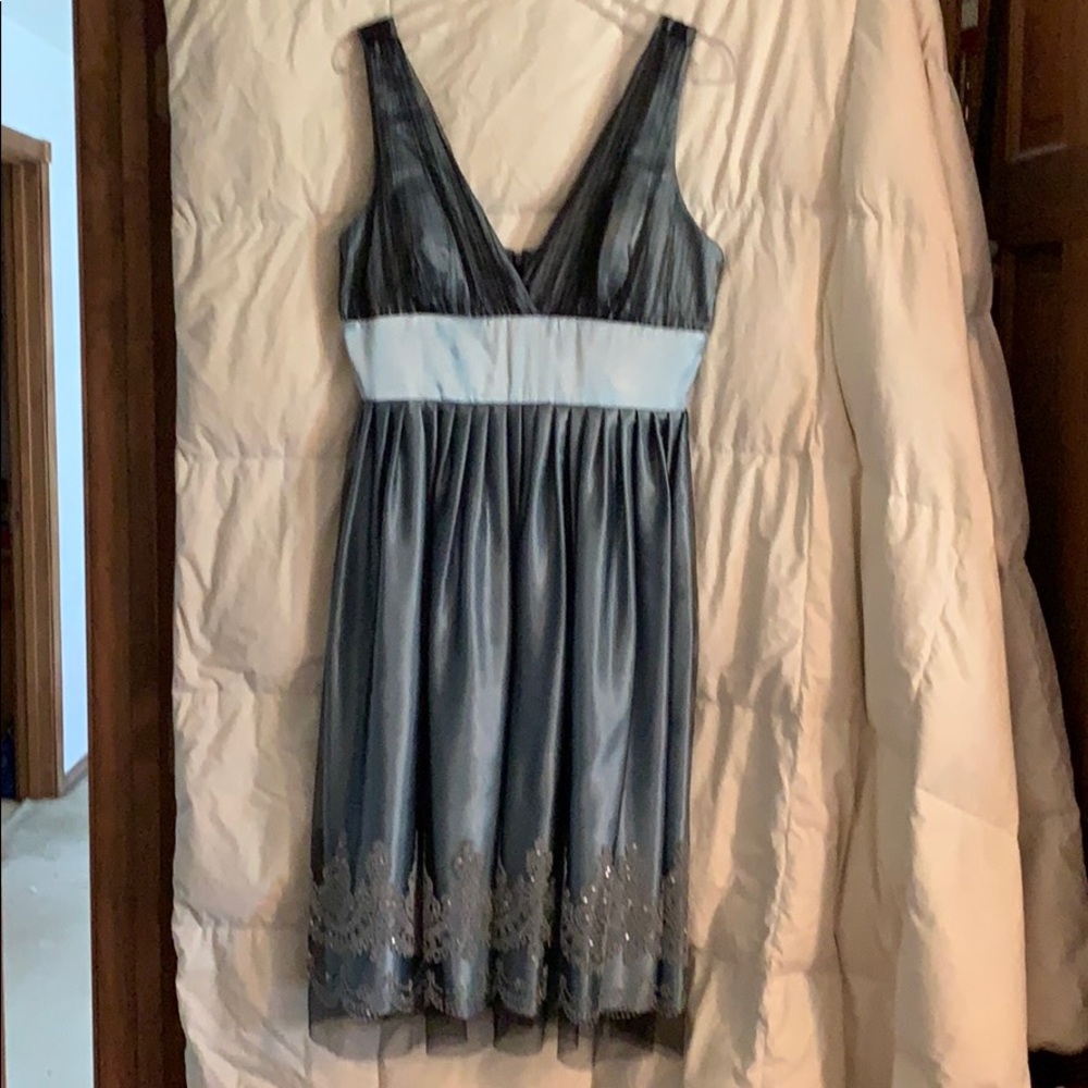 Embellished mesh dress